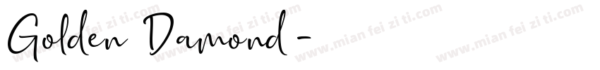 Golden Damond字体转换
